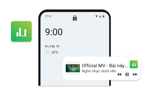 Phát nhạc trong nền Phát nhạc trong nền